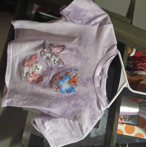 Fairy core, cat, cropped top, baby tee - Picture 2 of 3